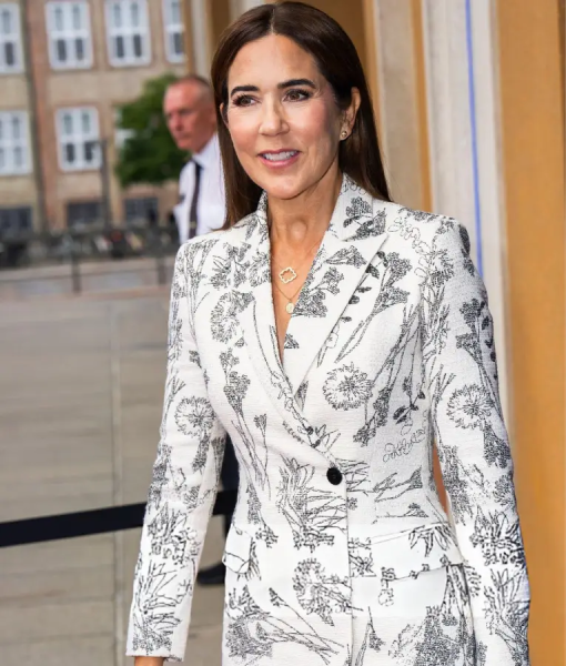 Mary Elizabeth Mythologies Exhibition 2025 Printed Blazer