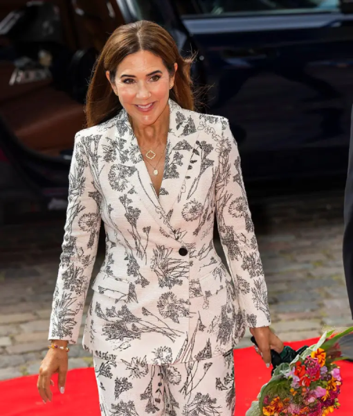 Mary Elizabeth Mythologies Exhibition 2025 Printed Blazer