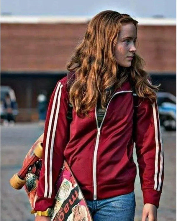 Stranger Things S04 Sadie Sink Red Track Jacket