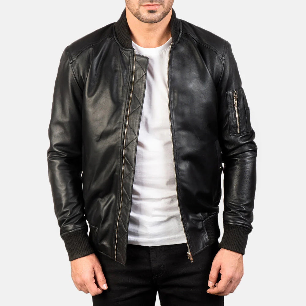 Mystical Black Leather Jacket