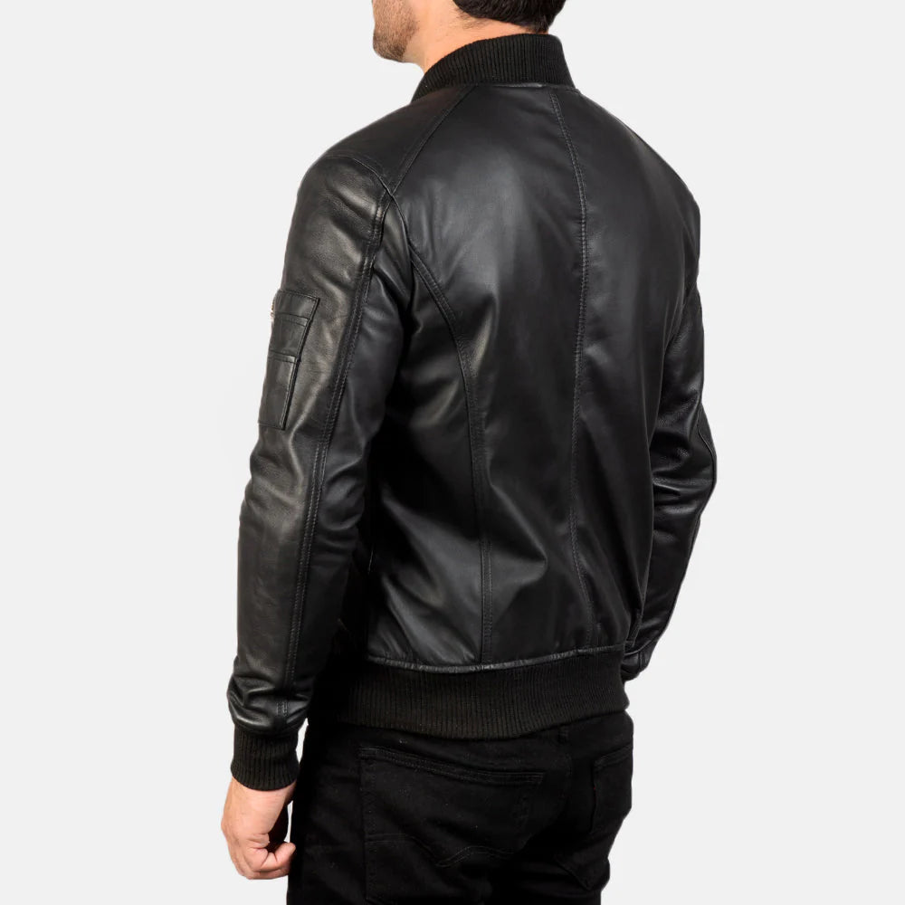 Mystical Black Leather Jacket