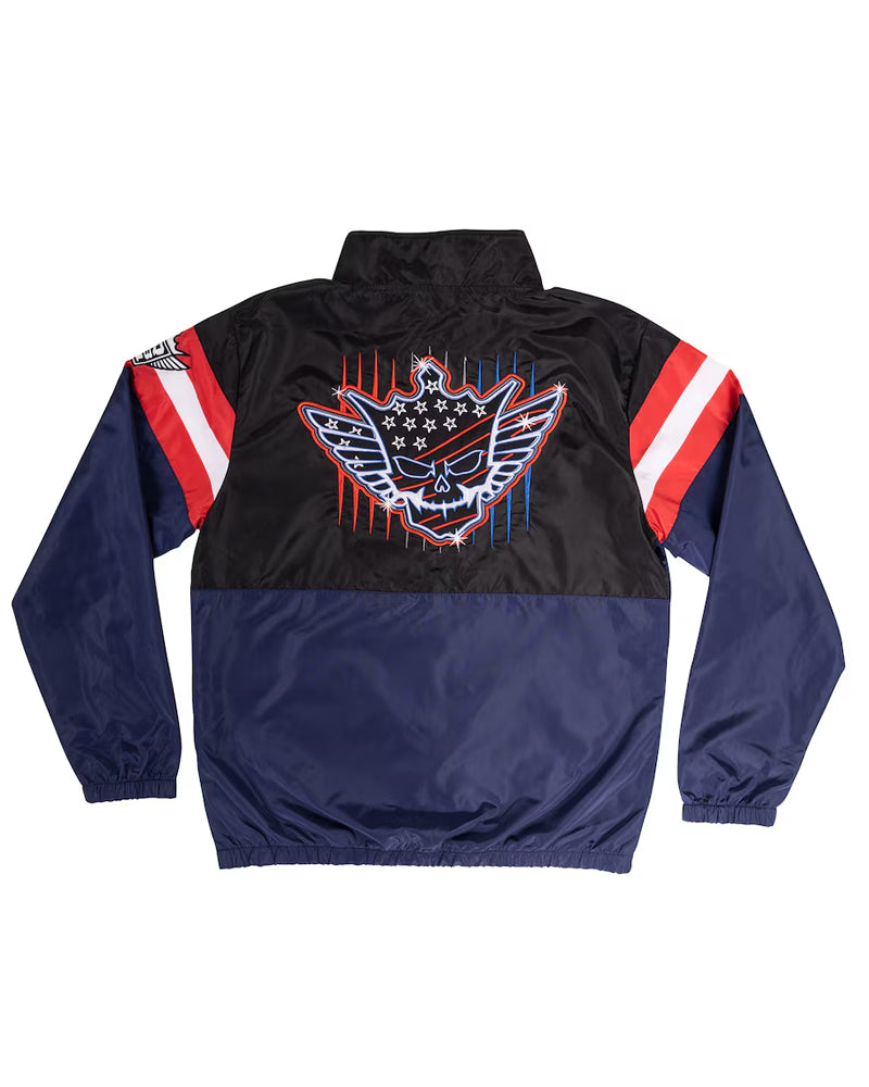 Men’s Black/Navy Cody Rhodes Neon Nightmare Full-Zip Windbreaker Jacket