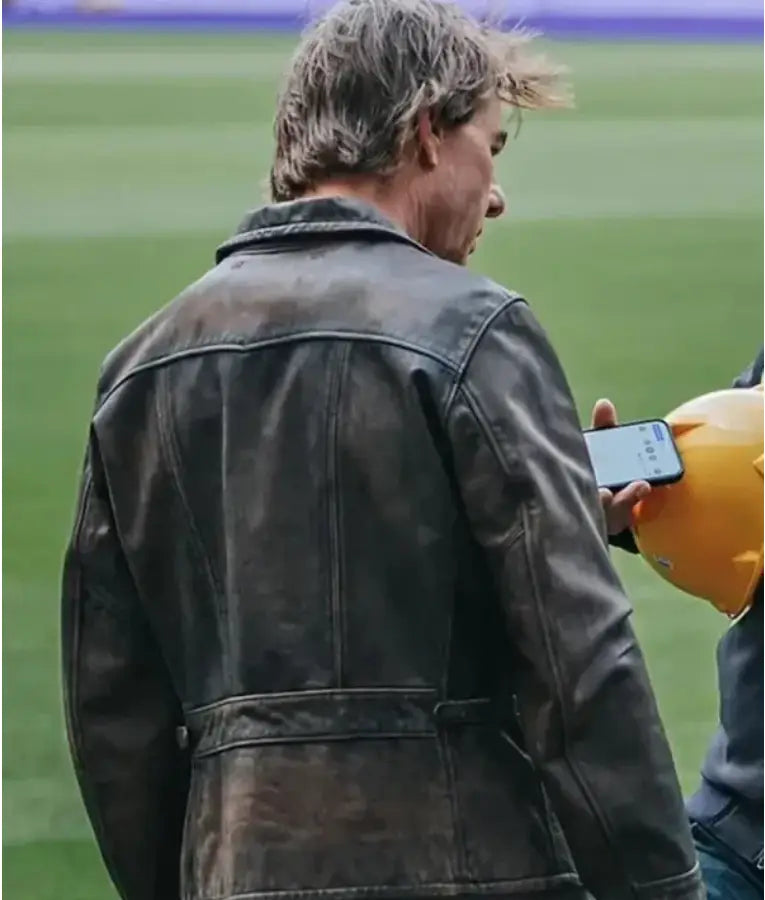 Mission Impossible The Final Reckoning Ethan Hunt Brown Leather Jacket