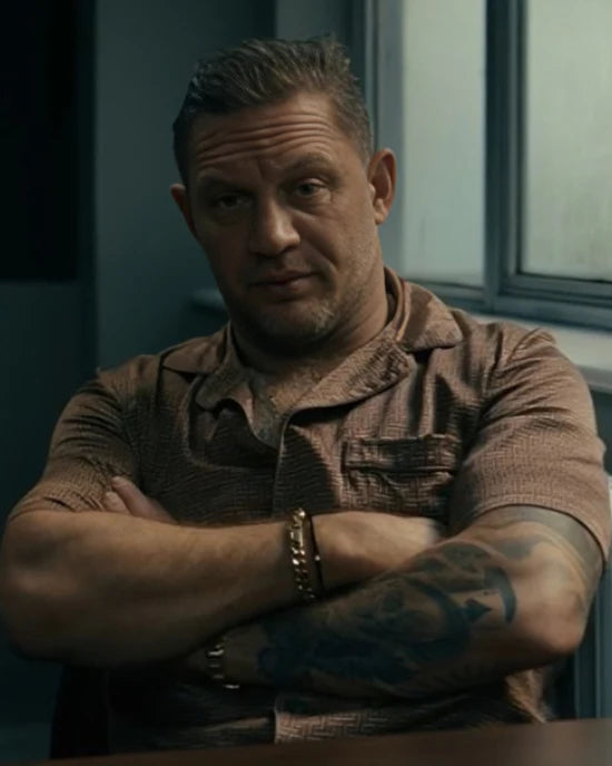 MobLand 2025 Tom Hardy Brown Shirt