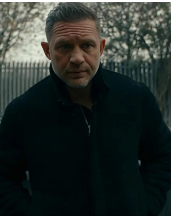 MobLand 2025 Tom Hardy Black Jacket