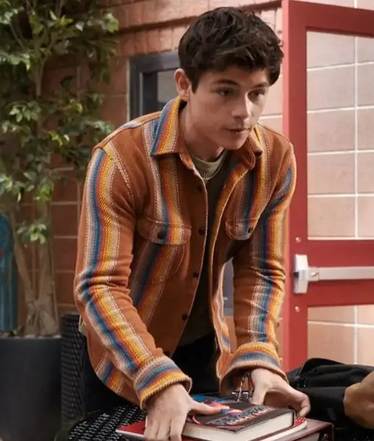 My Life With The Walter Boys S02 Alex Walter Striped Shirt