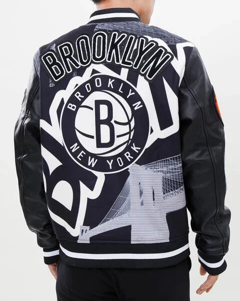 NBA Brooklyn Nets Remix Varsity Jacket