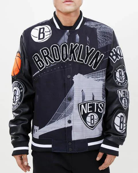 NBA Brooklyn Nets Remix Varsity Jacket