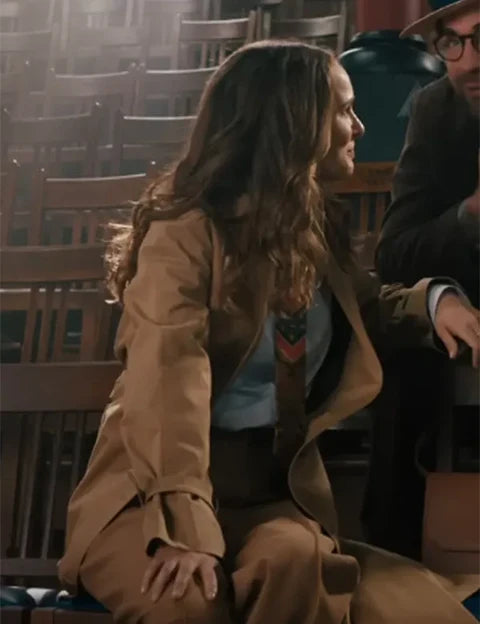 Natalie Portman Fountain of Youth Brown Coat