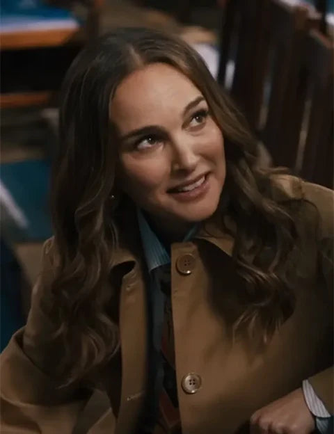 Natalie Portman Fountain of Youth Brown Coat