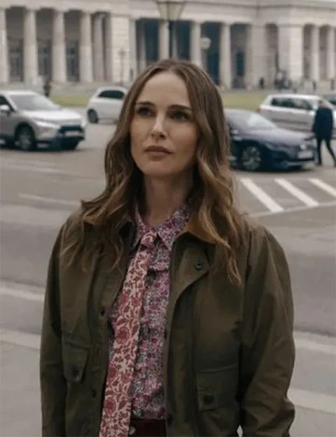 Natalie Portman Fountain of Youth Green Cotton Jacket