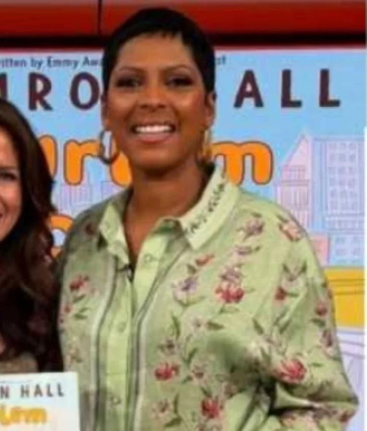New York Living Tamron Hall Green Shirt
