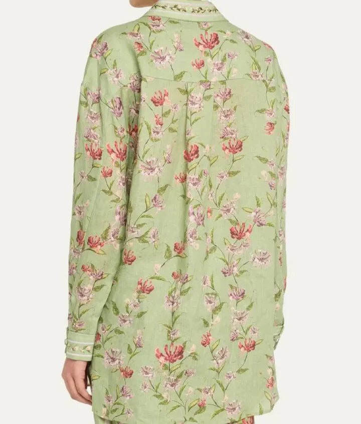 New York Living Tamron Hall Green Shirt