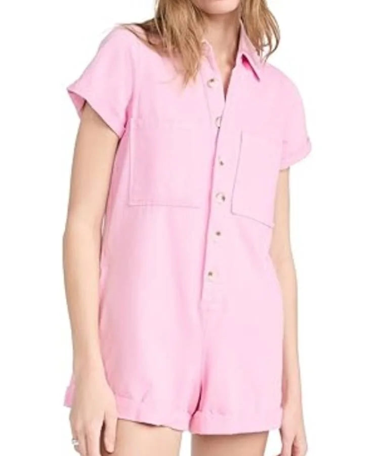 The Valley Nia Sanchez Pink Romper