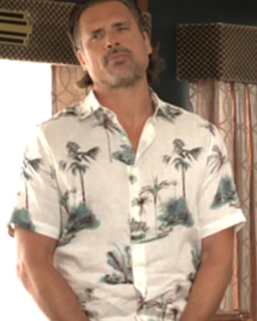 The Young And The Restless Joshua Morrow Palm Tree Print Shirt