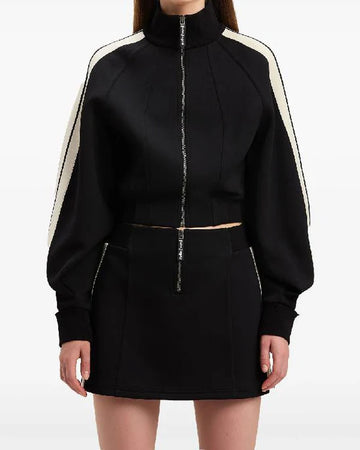 Nine Perfect Strangers King Princess Black Striped Track Jacket