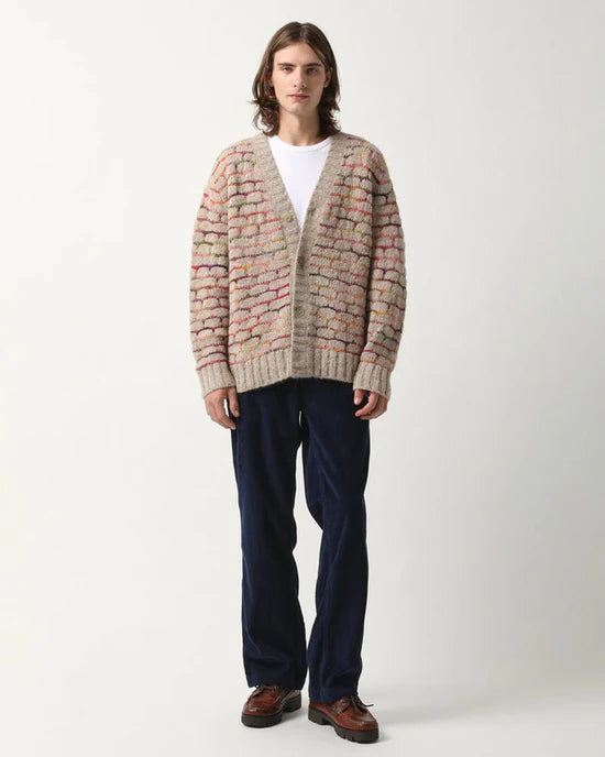 No Good Deed 2024 O-T Fagbenle Beige Patterned Cardigans