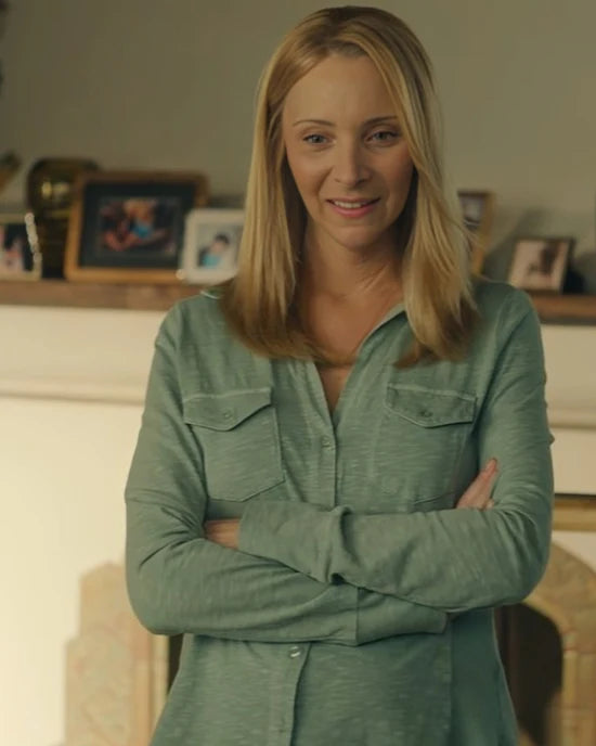 No Good Deed Lisa Kudrow Green Shirt