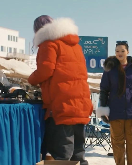 North of North Zorga Qaunaq Red Puffer Coat
