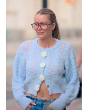 Olivia Attwood The Price of Perfection S02 Blue Flower Cardigan