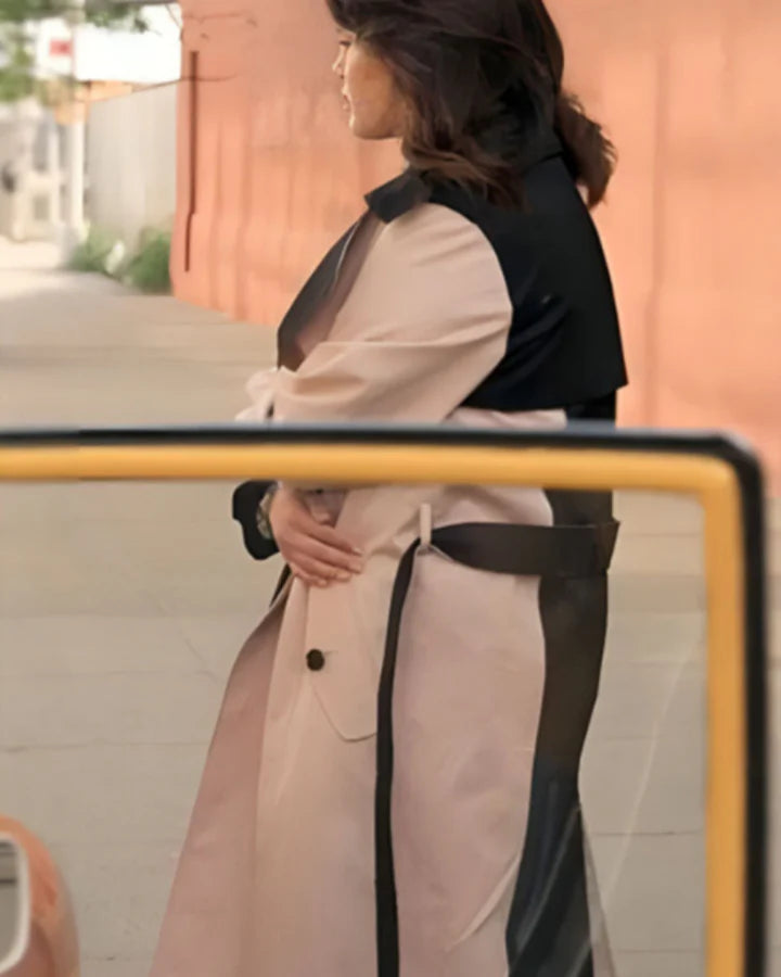 Only-Murders-In-The-Building-S04-Selena-Gomez-Black-And-White-Two-Tone-Coat