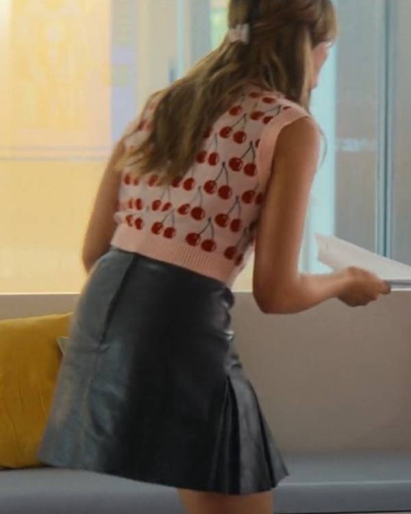 Our Fault 2025 Nicole Wallace Cherry Printed Sweater