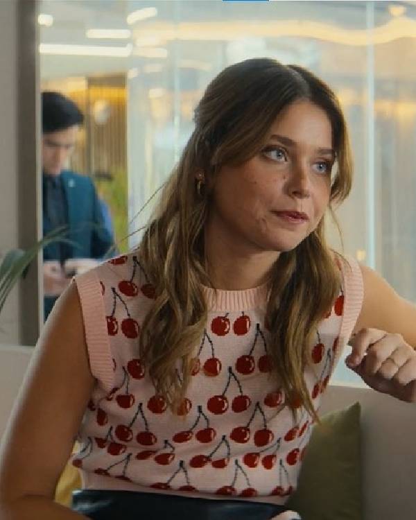 Our Fault 2025 Nicole Wallace Cherry Printed Sweater