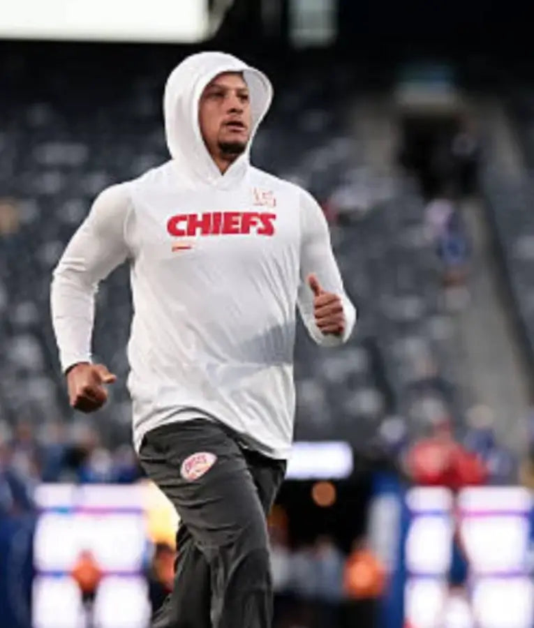 Patrick Mahomes Kansas City Chiefs White Hoodie