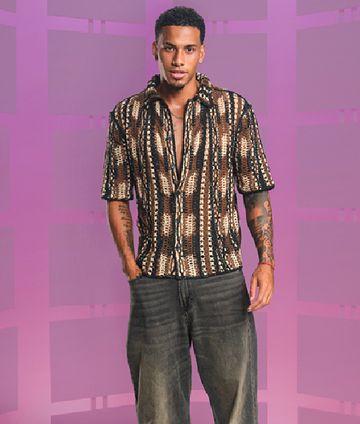 Perfect Match S03 Louis Russell Crochet Shirt