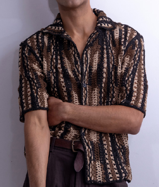 Perfect Match S03 Louis Russell Crochet Shirt