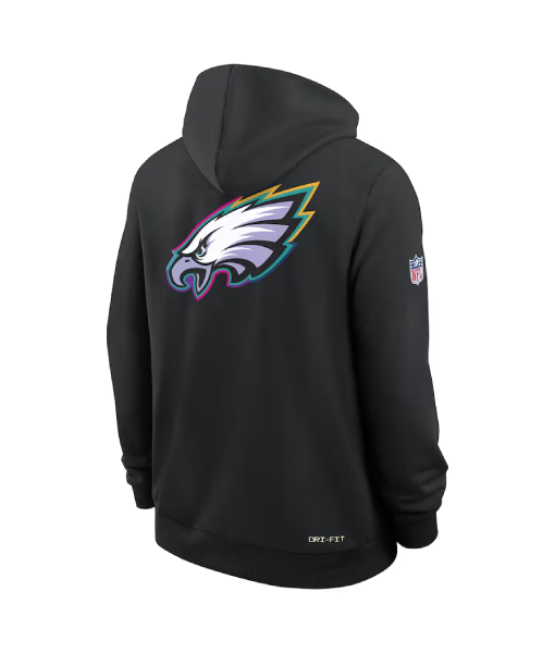 Philadelphia Eagles 2025 Black Crucial Catch Hoodie