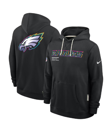 Philadelphia Eagles 2025 Black Crucial Catch Hoodie