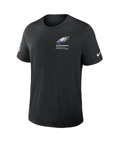 Philadelphia Eagles 2025 Black Crucial Catch T-Shirt