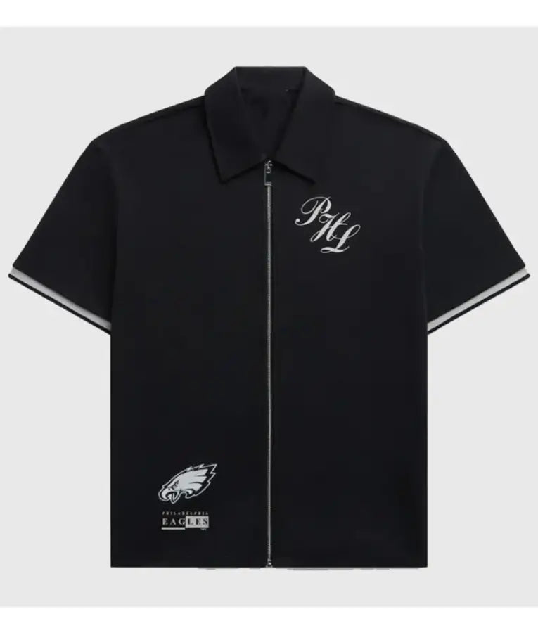Philadelphia Eagles Zip Up T-Shirt