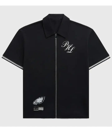 Philadelphia Eagles Zip Up T-Shirt