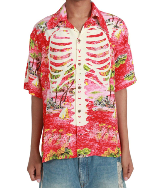 Platonic S02 Seth Rogen Skeleton Printed Shirt