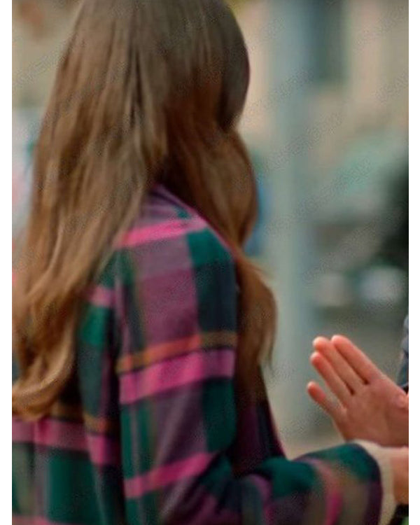 Lease On Love 2022 Rebecca Liddiard Plaid Coat