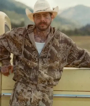 Post Malone Skims Realtree Camo Hoodie