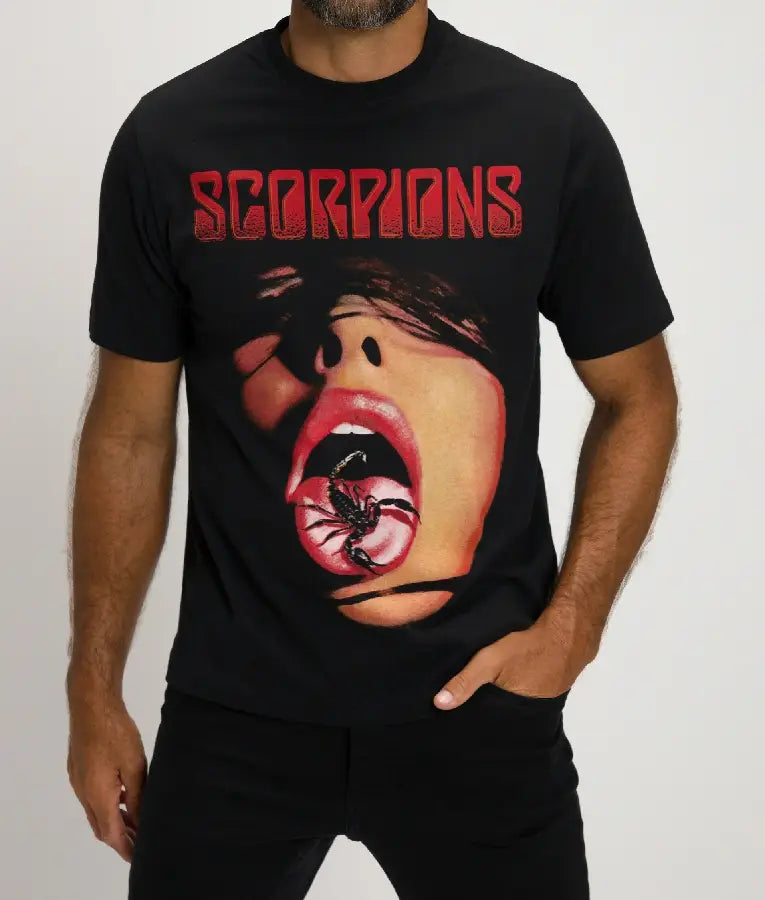 Press Junket 2025 Olympo Nuno Gallego Scorpions Printed Shirt