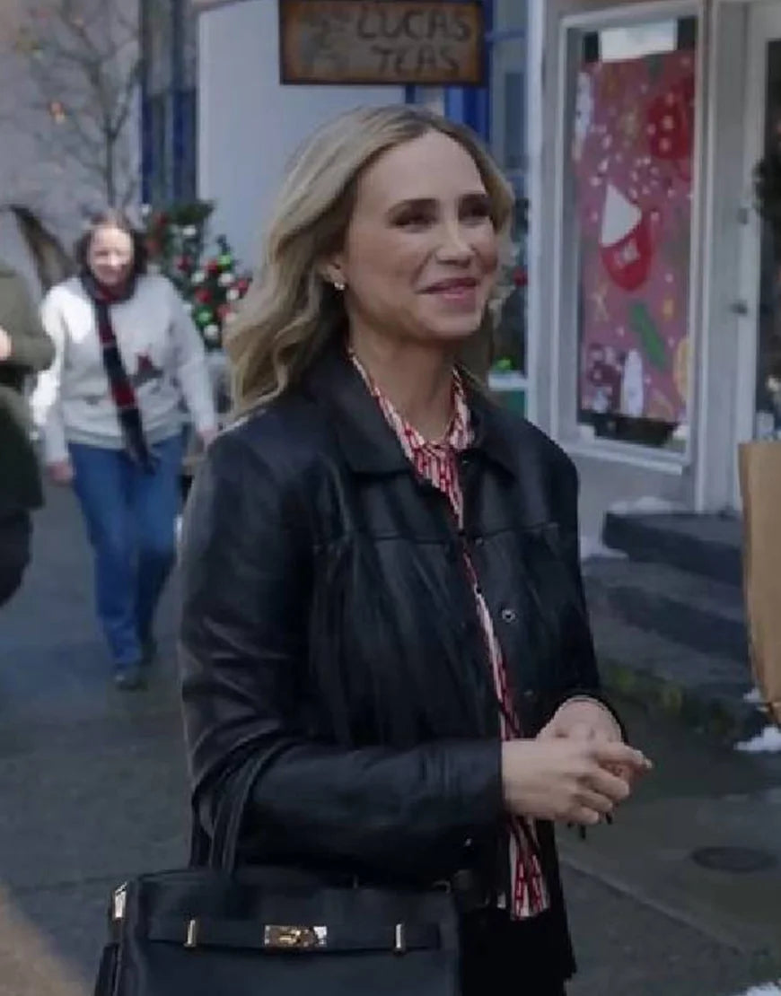 A Royal Montana Christmas 2025 Fiona Gubelmann Fringe Leather Jacket