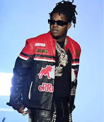 Rapper YTB Fatt Performance YFN Lucci Leather Jacket