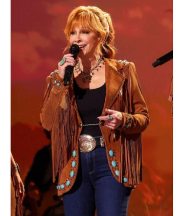 Reba McEntire 60th Academy Of Country Music Awards Fringe Jacket