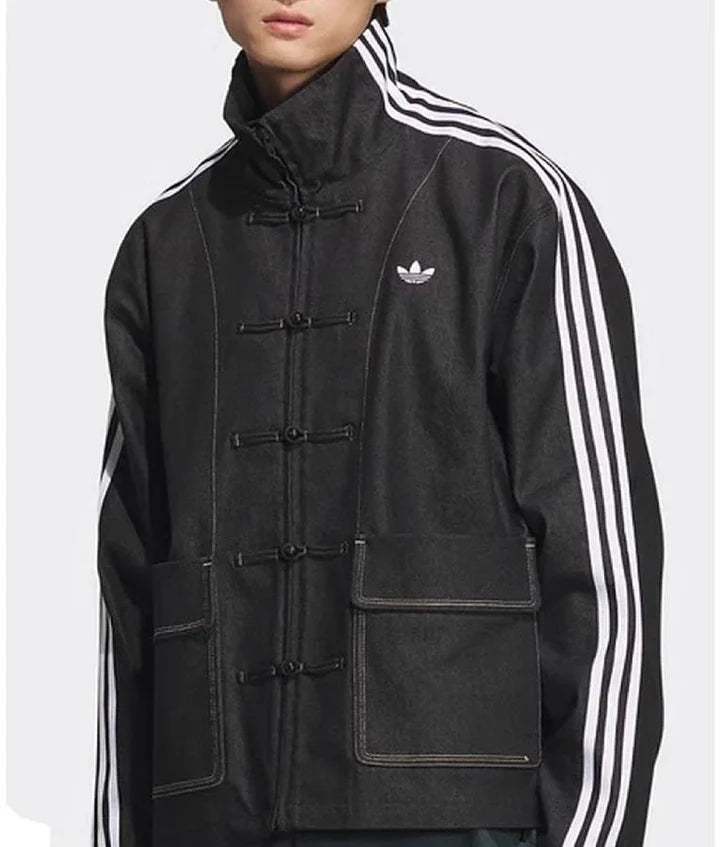 Chinese New Year Black Denim Jacket