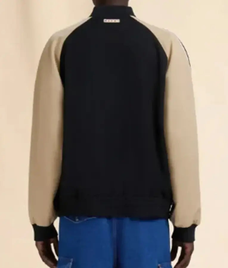 Marni Black wool Colourblock Bomber Jacket