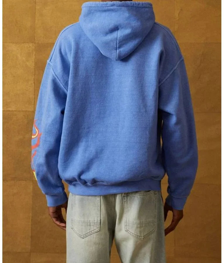 PacSun Peace And Love Blue Hoodie