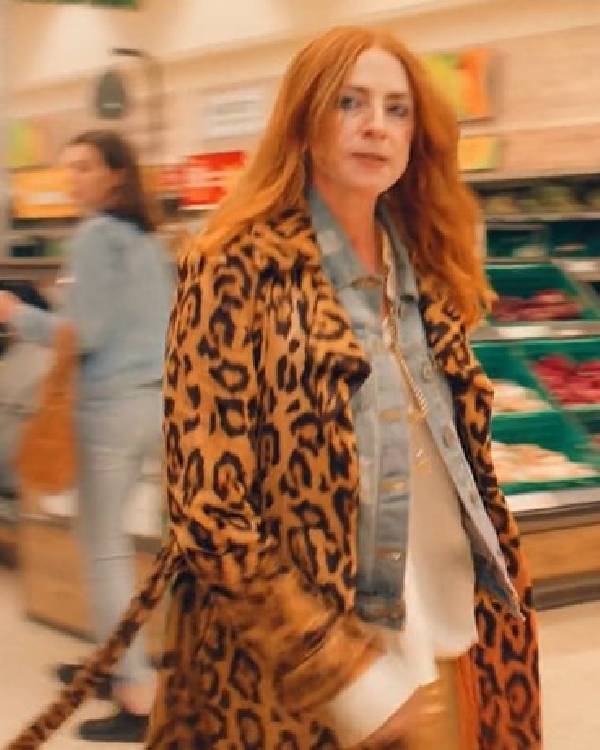 Riot Women S01 Rosalie Craig Leopard Print Coat