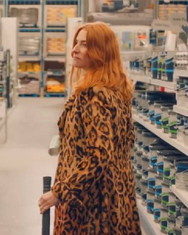 Riot Women S01 Rosalie Craig Leopard Print Coat