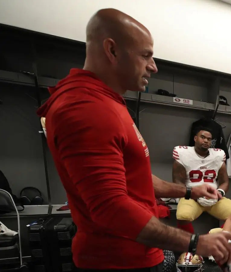 Robert Saleh San Francisco 49ers Red Hoodie