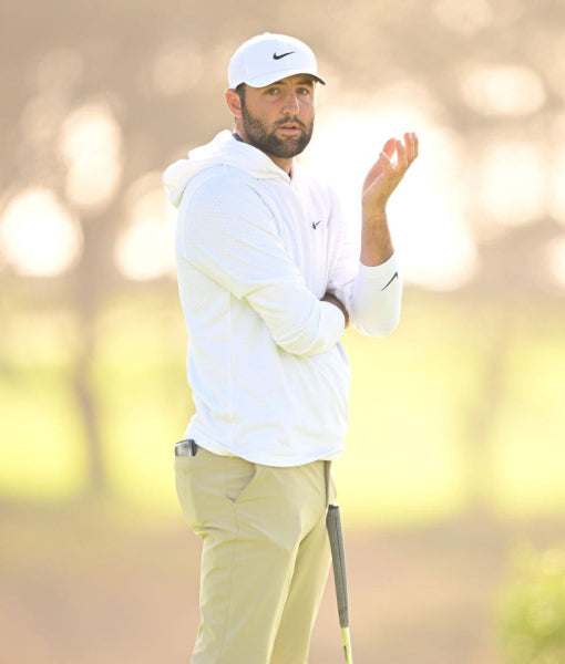 Scottie Scheffler Golf White Hoodie