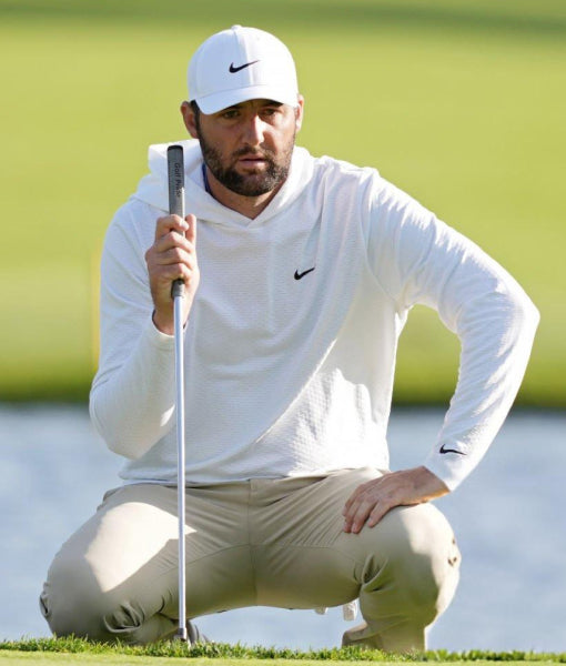 Scottie Scheffler Golf White Hoodie